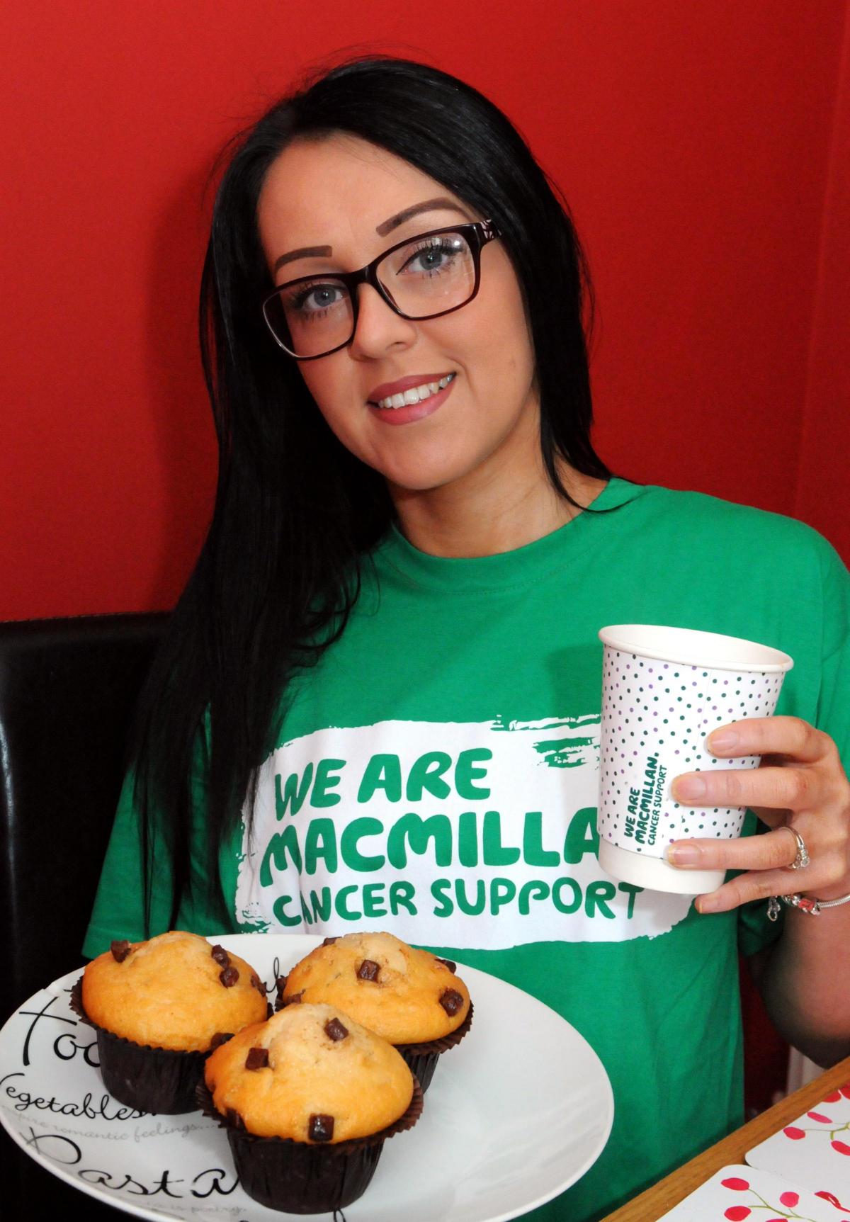 Emily Rathbone hosted a Macmillan coffee morning at Church in The Community Lakeside, Brierley Hill.