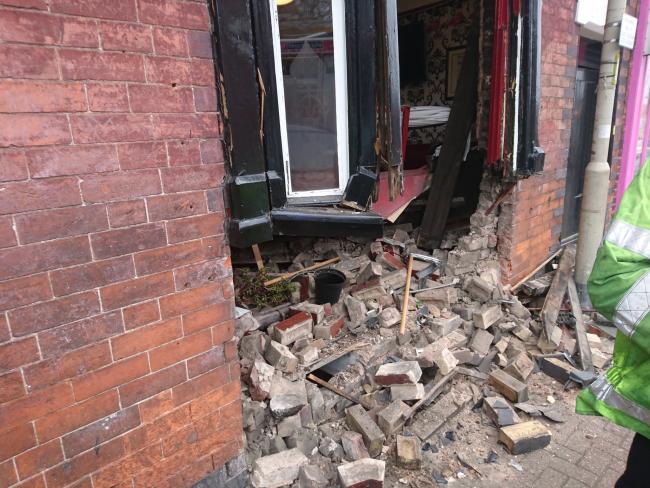 The damage to Ma Pardoes. Photo: West Midlands Fire Service